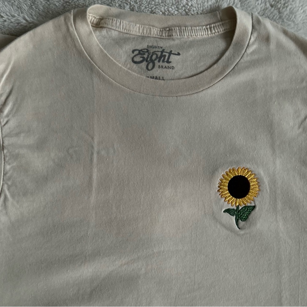 Eighty Eight Cream Sunflower T-Shirt